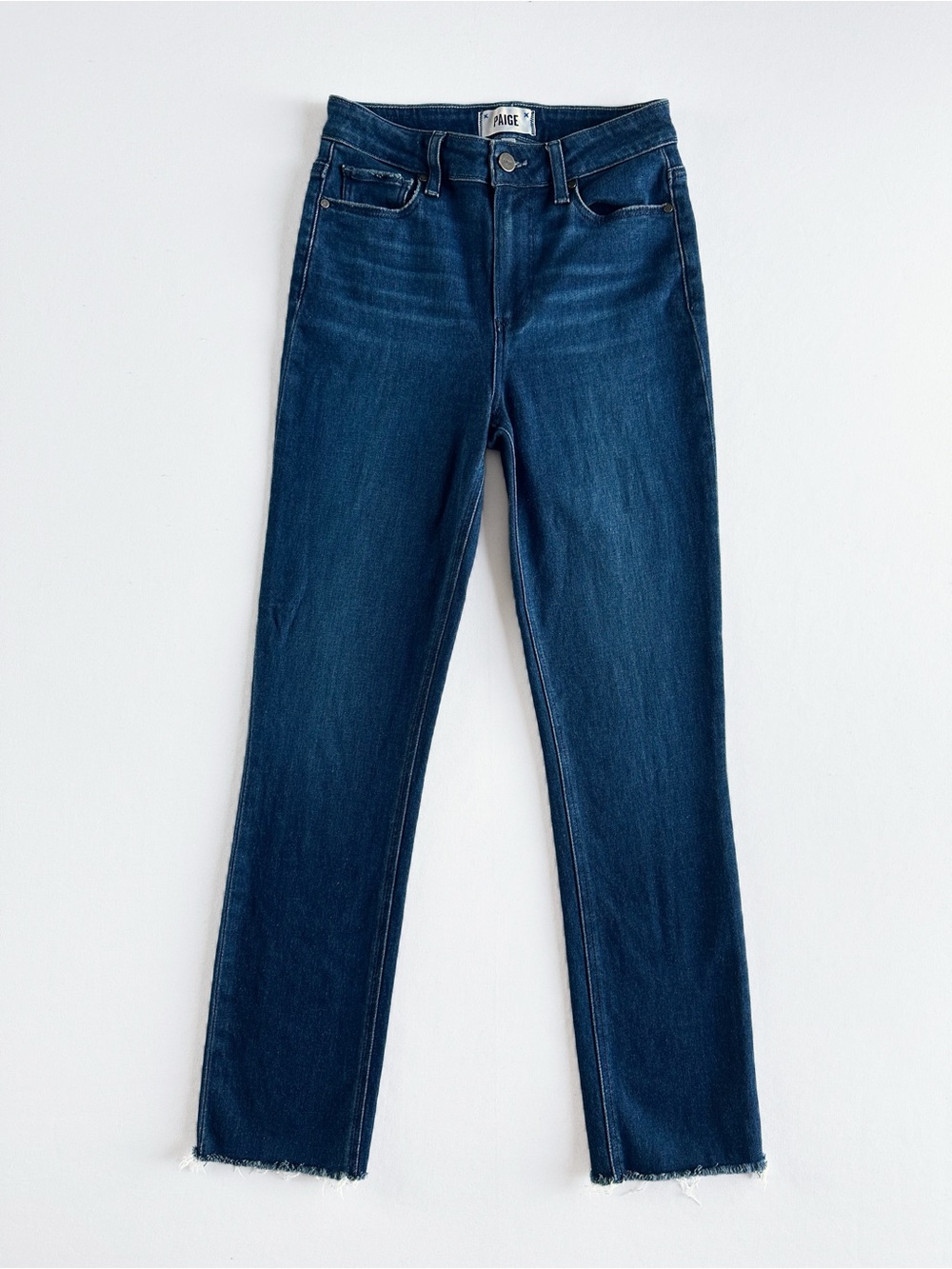 PAIGE 26x28 Cindy Slim Jeans Promise Blue Dark Wash Denim High Rise